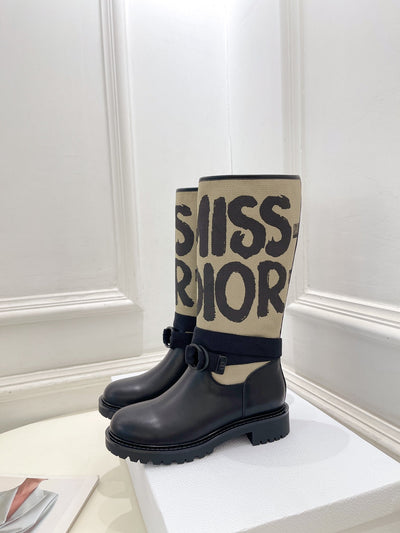 DIO* 24SS Graffiti Letters Knight Boots 1:1 VIP