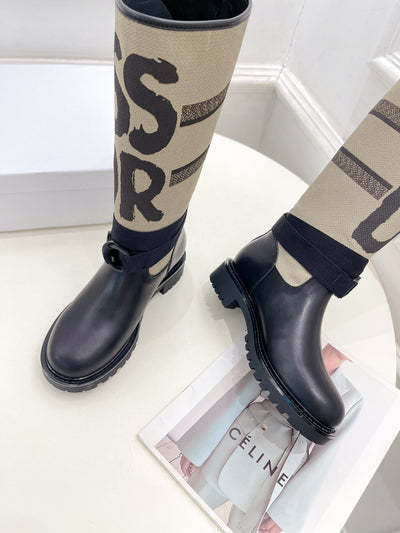 DIO* 24SS Graffiti Letters Knight Boots 1:1 VIP