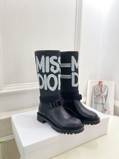 DIO* 24SS Graffiti Letters Knight Boots 1:1 VIP