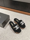 CHAN* 24SS wedge heel slippers 1:1 VIP