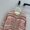 CHAN*24SS Colorblock Striped Knitted Jacket 1:1 VIP