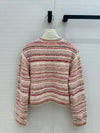 CHAN*24SS Colorblock Striped Knitted Jacket 1:1 VIP