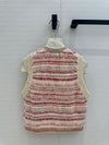 CHAN*24SS Colorblock Striped Knitted Jacket 1:1 VIP