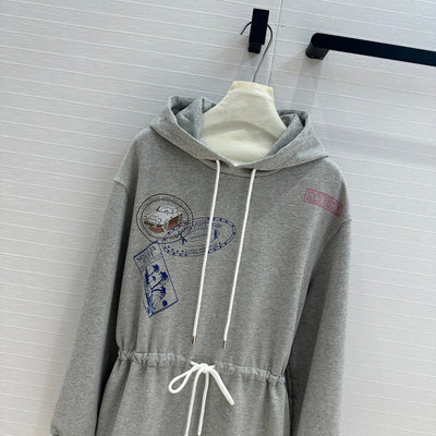 LOU* 24SS Hooded Dress