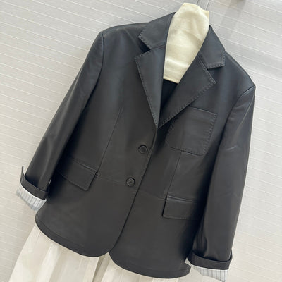 LOU* 24SS patchwork sheepskin suit jacket 1:1 VIP