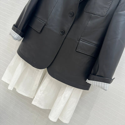 LOU* 24SS patchwork sheepskin suit jacket 1:1 VIP