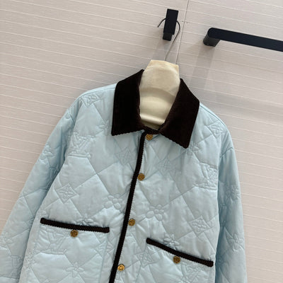 LOU* 24SS Cream Blue Padded Jacket 1:1 VIP