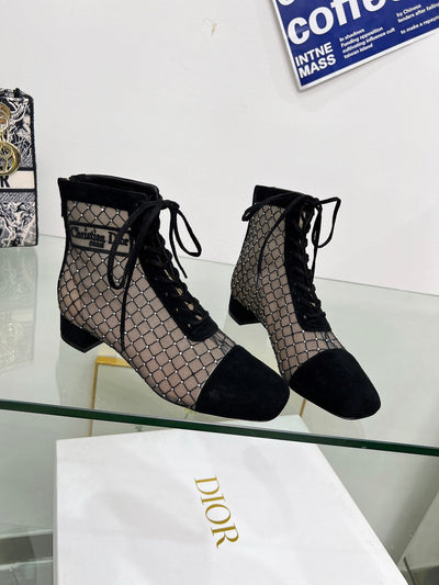 DIO* 24SS embroidered jacquard mesh boots 1:1 VIP