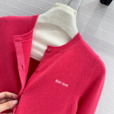 MIU* 24SS Cashmere Cardigan Jacket 1:1 VIP