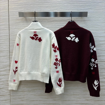 CHAN* 24SS wool flower sweater 1:1 VIP