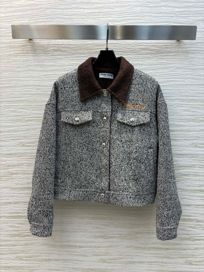 MIU* 24SS patchwork jacket 1:1 VIP