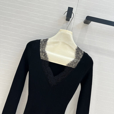 Valenti* 24SS Lace Trim Sweater 1:1 VIP