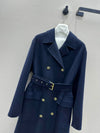 DIO* 24SS Double-breasted Lapel Cashmere Long Coat