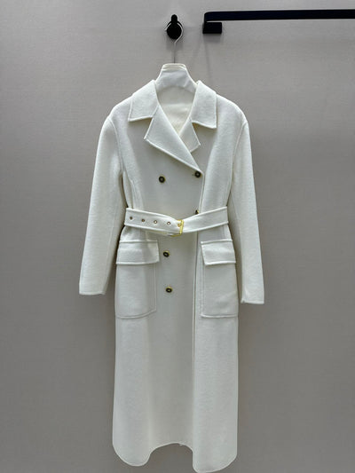 DIO* 24SS Double-breasted Lapel Cashmere Long Coat