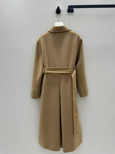 DIO* 24SS Double-breasted Lapel Cashmere Long Coat