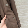 Herm* 24SS kelly metal leather buckle trench coat 1:1 VIP 11