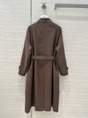 Herm* 24SS kelly metal leather buckle trench coat 1:1 VIP 11