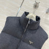 PRA* 24SS Stand Collar Belt Waist Wool Down Vest 1:1 VIP 11