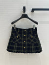 MIU* 24SS Green Plaid Short-cut Shirt 1:1 VIP 11