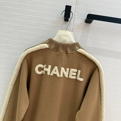 CHAN* 24SS Lambswool Patchwork Plush Sweatshirt 1:1 VIP 11