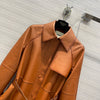 FEN* 24SS Long 100% Sheepskin Trench Coat 1:1 VIP 11