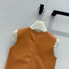 PRA* 24SS Zipper Round Neck 100% Sheepskin Sleeveless Vest 1:1 VIP 11