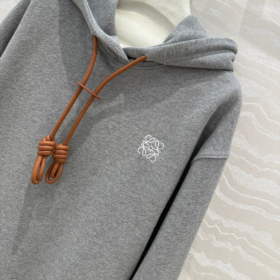 LOW* 24SS hooded leather strap sweatshirt 1:1 VIP 11