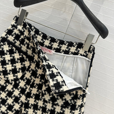 Valentin* 24SS houndstooth tweed shorts 1:1 VIP 11