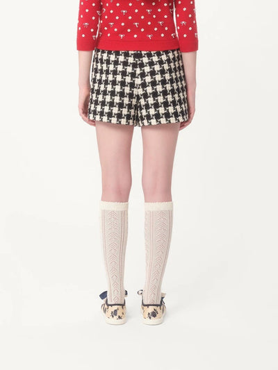 Valentin* 24SS houndstooth tweed shorts 1:1 VIP 11