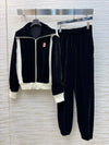 Valenti* 25SS Velvet Jacket + High Waist Casual Pants Set 1:1 VIP 11