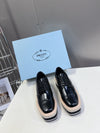 PRA* 24SS brogue platform thick-soled hemp rope leather shoes 1:1 VIP 11