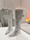 Jimmy Cho* 24SS diamond pointed high heel boots 1:1 VIP 11