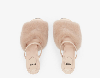 FD metal shaped furry slippers