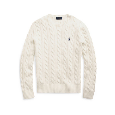 Crew neck embroidered sweater