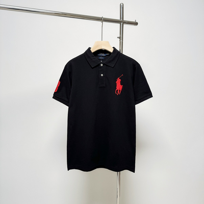 Ralph Laure* Cotton Lapel Short Sleeve POLO Shirt