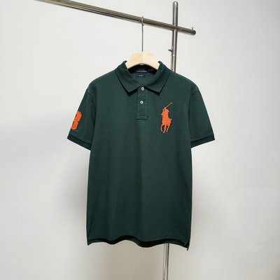 Ralph Laure* Cotton Lapel Short Sleeve POLO Shirt