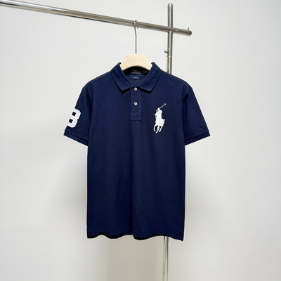 Ralph Laure* Cotton Lapel Short Sleeve POLO Shirt