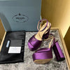 PR* 23 new metallic leather platform sandals