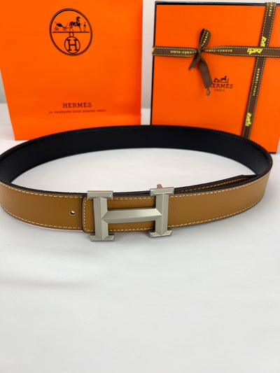 Herm* denim belt