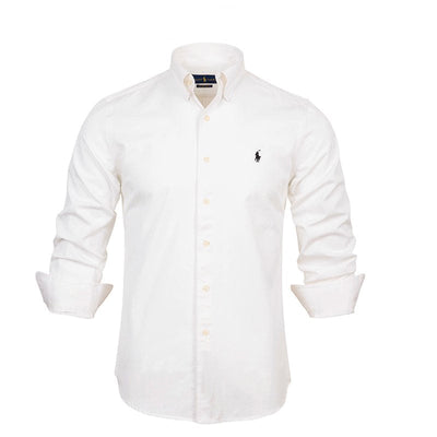 Ralph Lauren (cotton) lapel long-sleeved shirt