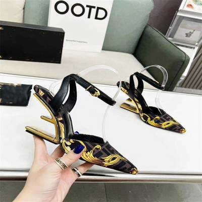 F  V Co-Branded Stereo Heels