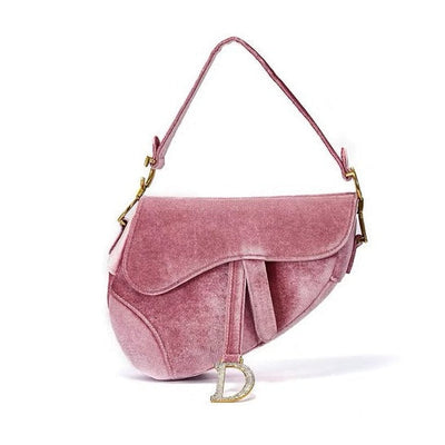 D   velvet saddle bag