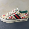 GU* embroidered casual shoes