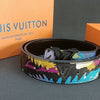 L Graffiti Belt Smooth Buckle