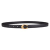 Genuine leather thin waist belt