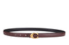 Genuine leather thin waist belt