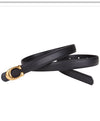 Genuine leather thin waist belt