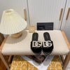 DG letter rhinestone slippers