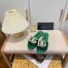 DG letter rhinestone slippers