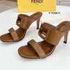 FD Summer Fashion Leather High Heeled Sandals